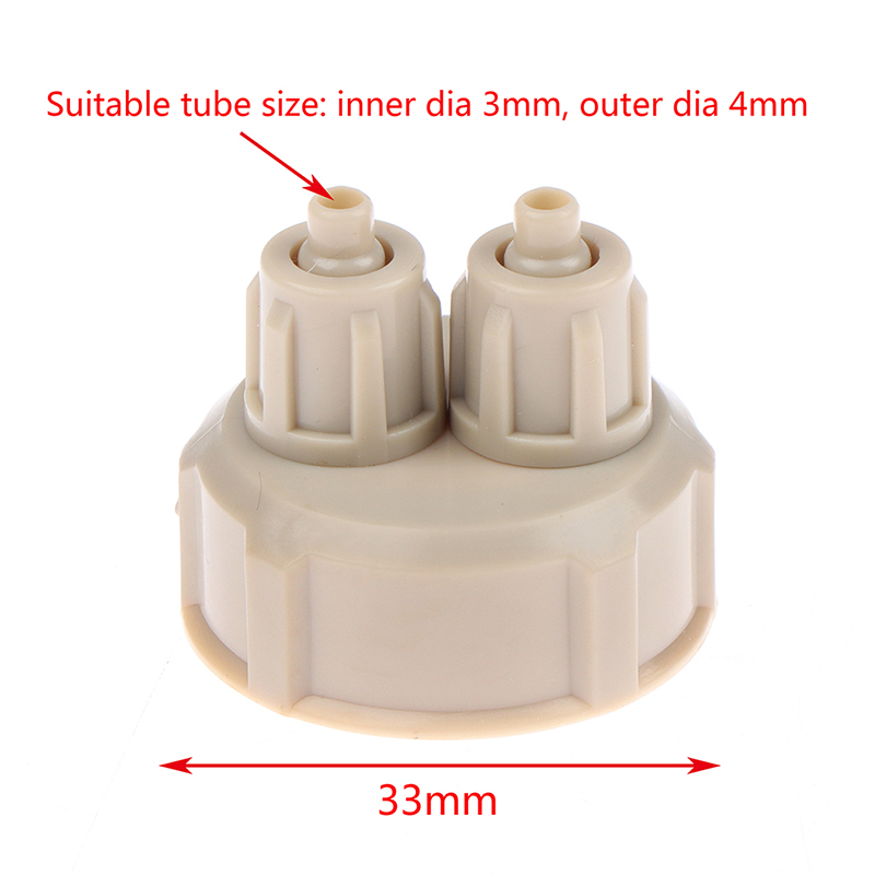Aquarium Plant Delivery - 2-delige Aquarium CO2-systeem buisventiel met meter,