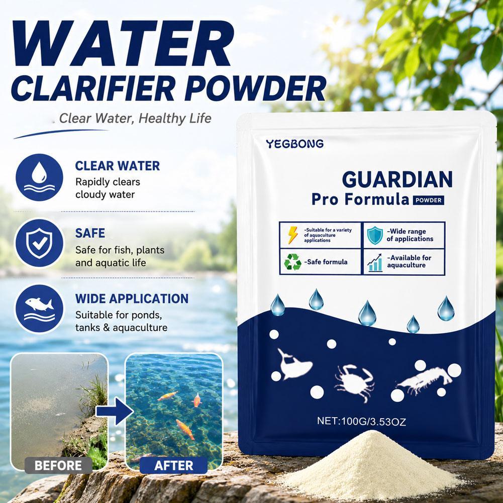 Planted Aquarium Care - Aquarium Waterzuiveringspoeder Vijverwaterhelderheidsbehandeling voor vis- en