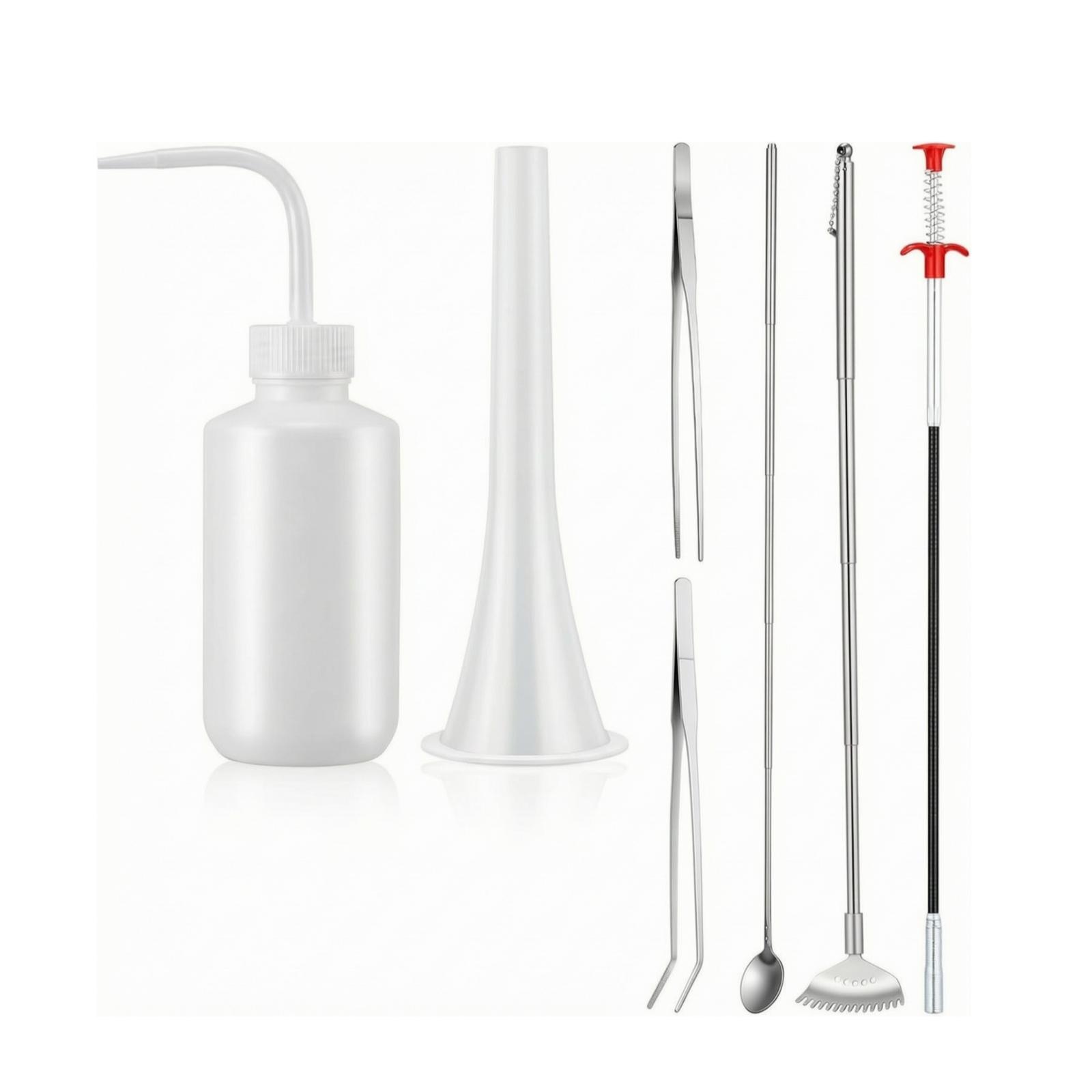 Planted Aquarium Care - 7-delige terrarium onderhoudsset met gebogen tuit,